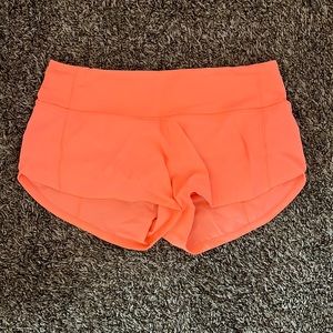 Lululemon speed up shorts! Color is sunset